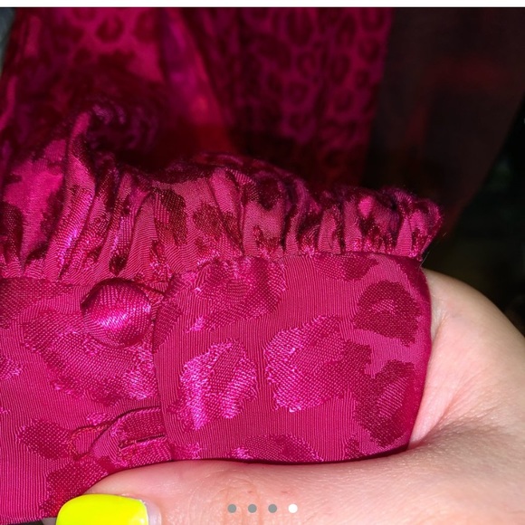 TopShop One Shoulder Hot Pink Dress NWT Size US 2 - Picture 4 of 4